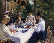 Konstantin Korovin Have tea painting